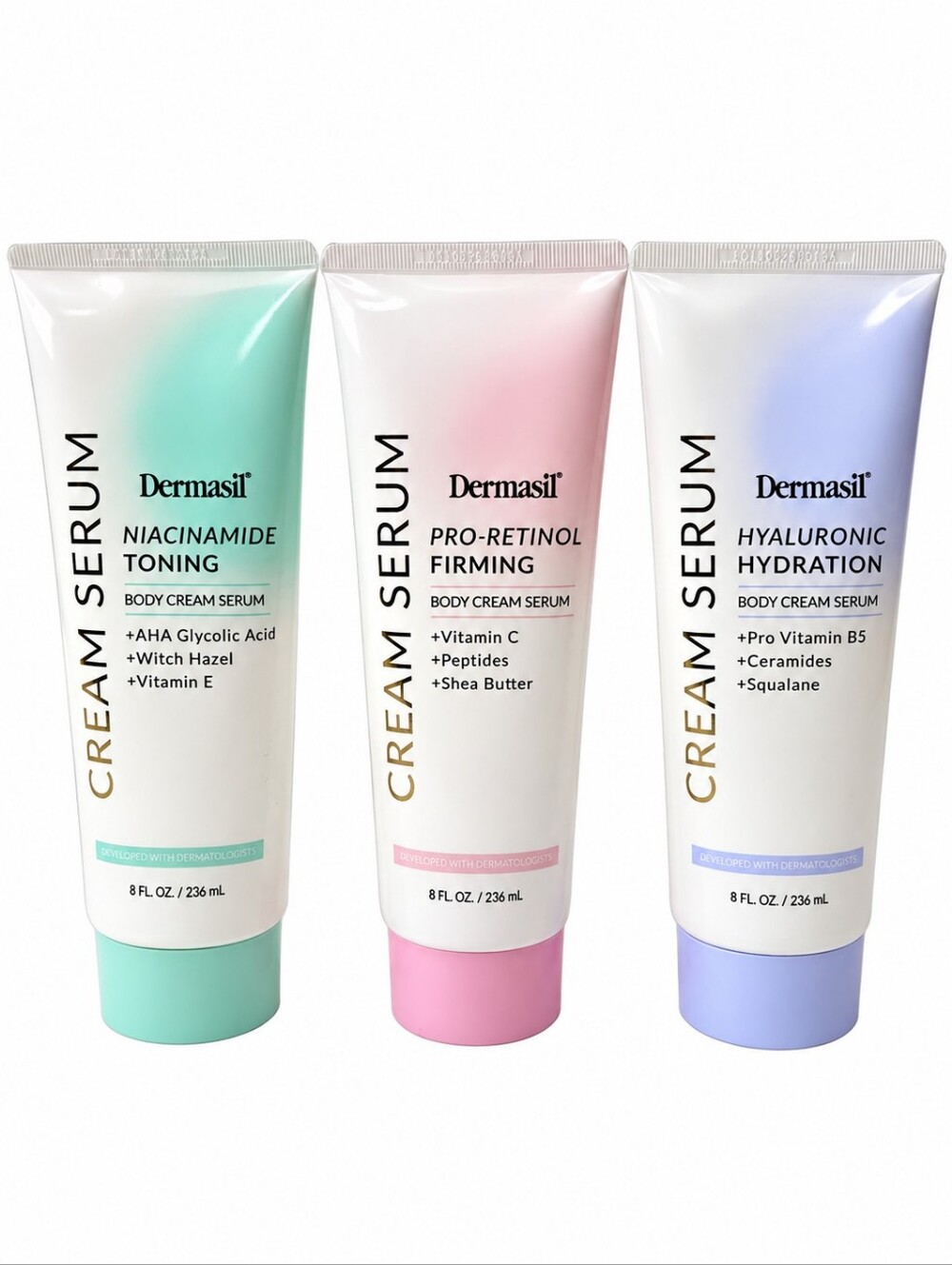 Dermadil Cream Serum 3-Piece Set - 8 oz Eacj